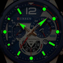 Brand CURREN- Men's Luxury Quartz Watch - High Quality