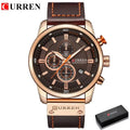 Brand CURREN- Men's Luxury Quartz Watch - High Quality