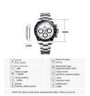 Brand PAGANI- Men's Luxury Quartz Watch - High Quality