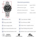 Brand PAGANI- Men's Luxury Quartz Watch - High Quality