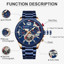 Brand CURREN- Men's Luxury Quartz Watch - High Quality