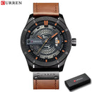 Brand CURREN- Men's Luxury Quartz Watch - High Quality
