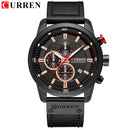 Brand CURREN- Men's Luxury Quartz Watch - High Quality