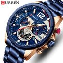 Brand CURREN- Men's Luxury Quartz Watch - High Quality