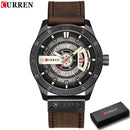 Brand CURREN- Men's Luxury Quartz Watch - High Quality