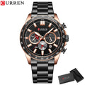 Brand CURREN- Men's Luxury Quartz Watch - High Quality