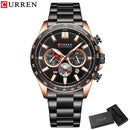 Brand CURREN- Men's Luxury Quartz Watch - High Quality