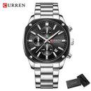 Brand CURREN- Men's Luxury Quartz Watch - High Quality